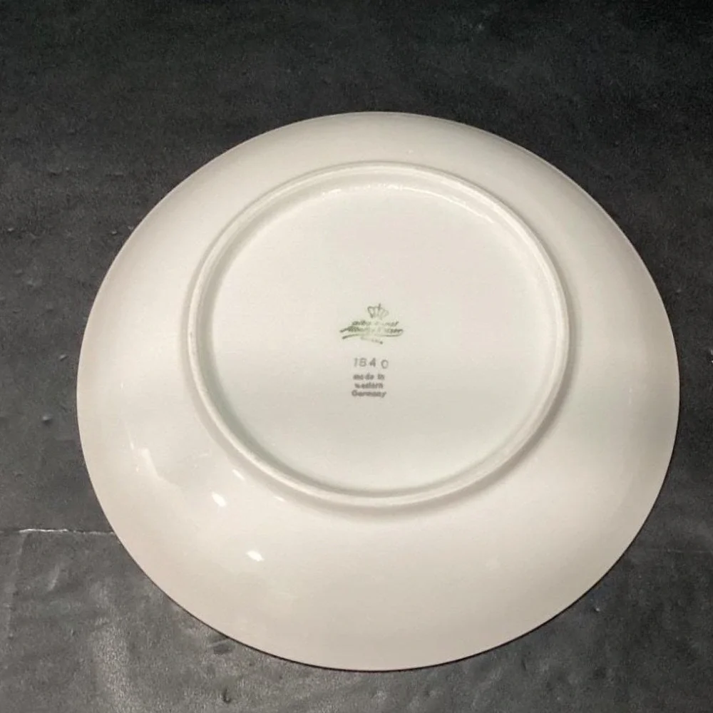 Alboth & Kaiser Bavaria‎ Salad Bowls, Set of 4, Vintage Blue Floral Tableware